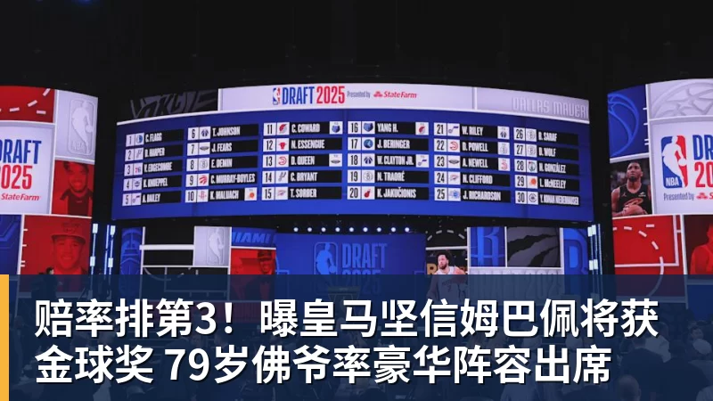 米兰体育赔率排第3！曝皇马坚信姆巴佩将获金球奖 79岁佛爷率豪华阵容出席